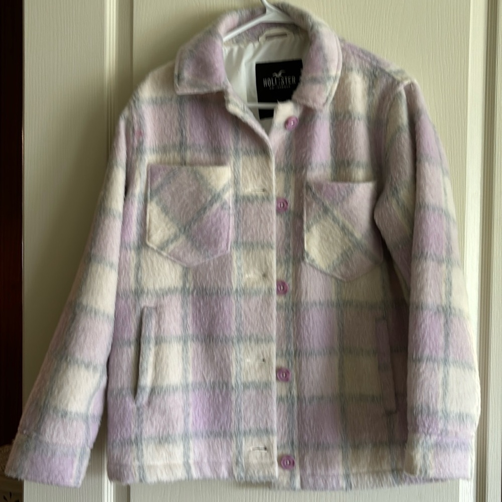Hollister Plaid Coat